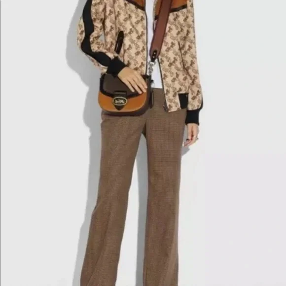 Coach Kat Saddle Bag 20 Colorblock Saffron Multi - Picture 4 of 9